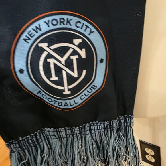 Blue and Black NYCFC Soccer Scarf - Picture 3 of 8